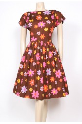 Bright Flowers 50's Dress
